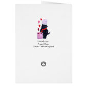 Black Labrador Chef Painting Cards (Back)