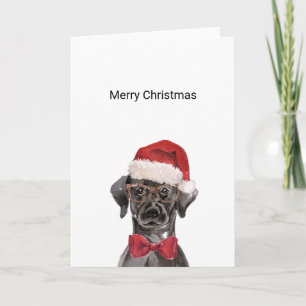 Black Labrador Christmas Card