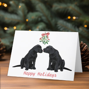 Black Labrador Christmas Card