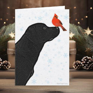 Black Labrador Christmas Card