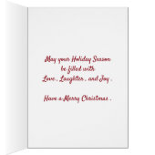 Black Labrador Christmas Card (Inside (Right))