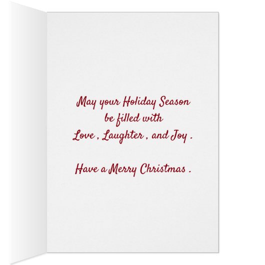 Black Labrador Christmas Card (Inside (Right))