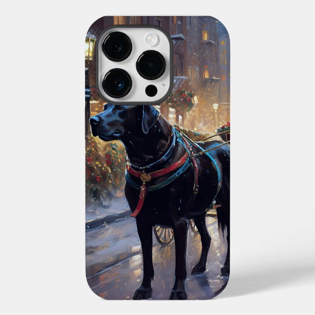 Black Labrador Christmas Festive Season  Case-Mate iPhone Case (Back)