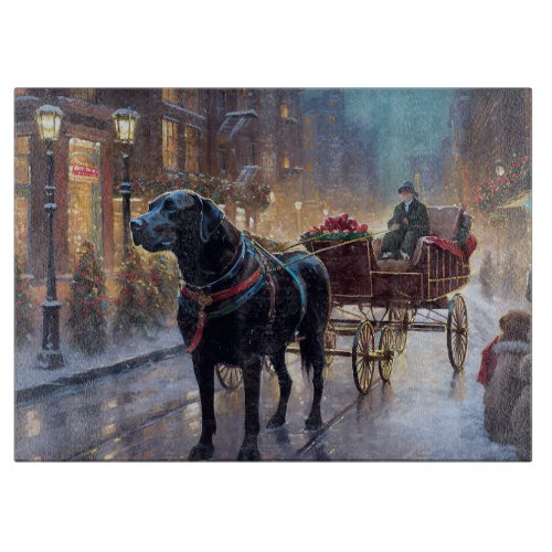 Black Labrador Christmas Festive Season  Cutting Board