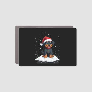 Black Labrador Christmas Santa Hat Xmas Pajama T-S Car Magnet