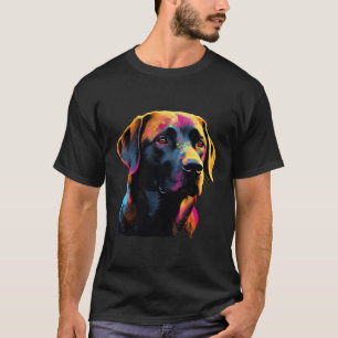 Black Labrador Colorful Pop Black Lab T-Shirt