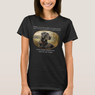Black Labrador Comfort Quote T-Shirt