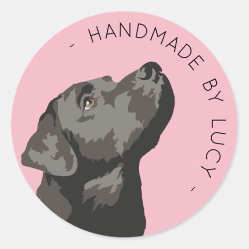 Black Labrador Custom Handmade By Sticker