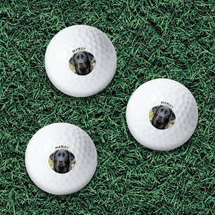 Black Labrador, Custom Photo Golf Balls