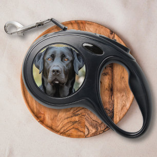Black Labrador, Custom Photo  Retractable Pet Leash