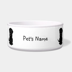 Black Labrador Dog Design Personalised Bowl