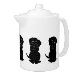Black Labrador Dog Design Teapot