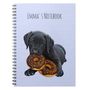 Black Labrador Dog Lover Puppy  Notebook