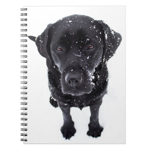 Black Labrador Dog Lover Puppy Notebook