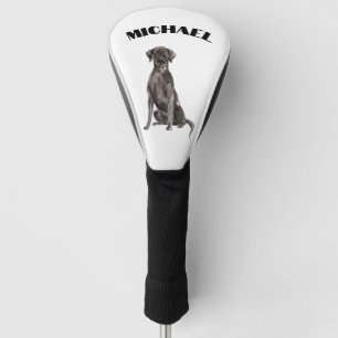 Black Labrador Dog Personal Golf Head Cover