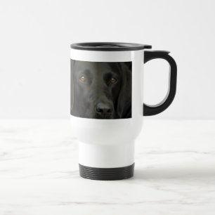 Black Labrador Dog Travel Mug