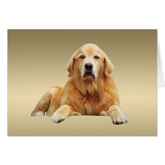 Black Labrador Dog Water Color Art Painting (Front Horizontal)