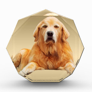 Black Labrador Dog Water Color Art Painting Acrylic Award