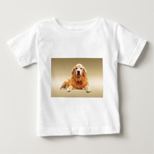 Black Labrador Dog Water Color Art Painting Baby T_Shirt