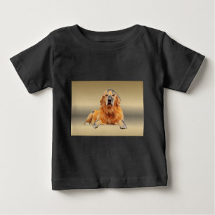 Black Labrador Dog Water Color Art Painting Baby T-Shirt