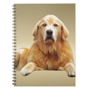 Black Labrador Dog Water Color Art Painting Notebook
