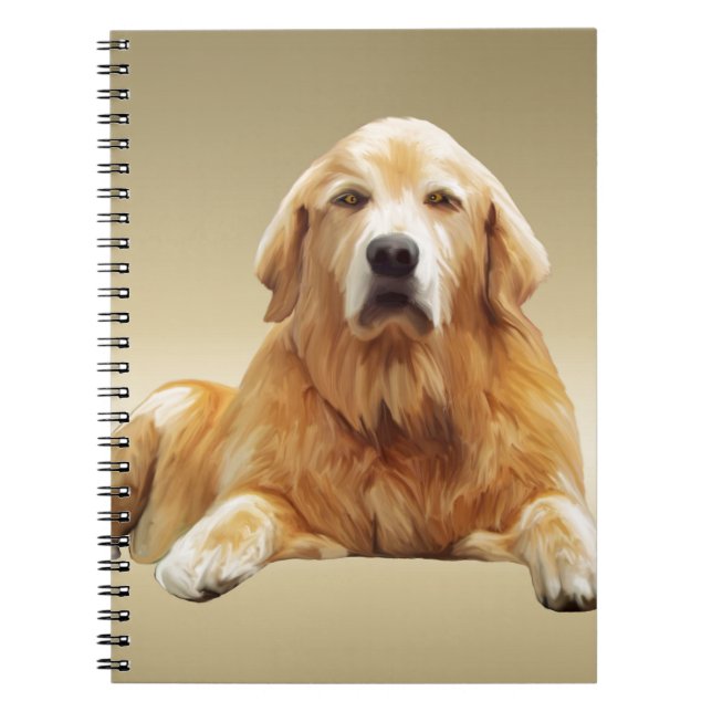 Black Labrador Dog Water Color Art Painting Notebook (Front)