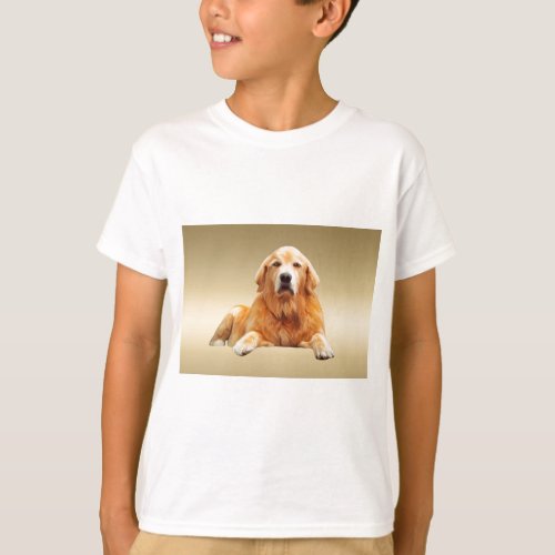 Black Labrador Dog Water Color Art Painting T_Shirt