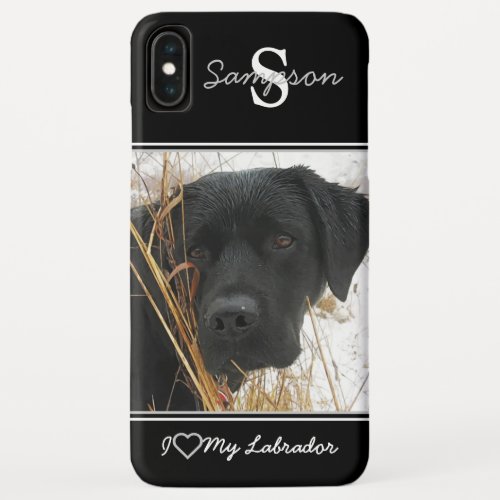Black Labrador Duck Dog _ Cute Dog _ Black Lab iPhone XS Max Case