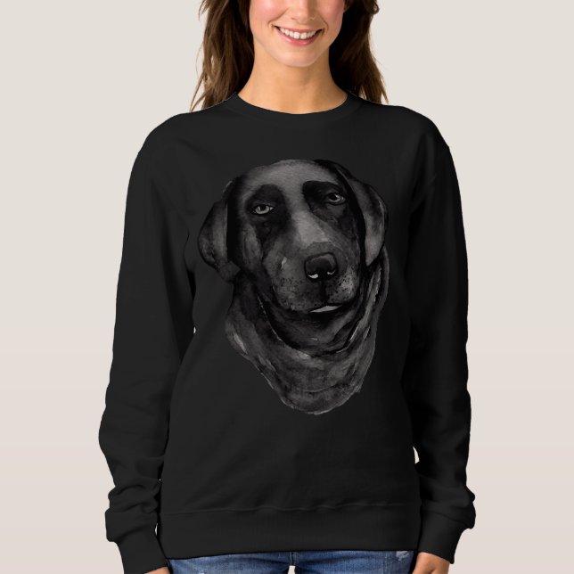 Black Labrador For Dog Sweatshirt (Front)