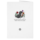 Black Labrador & Green Cartoon Cards (Back)