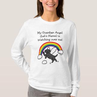 Black Labrador Guardian Angel (Rainbow Bridge) T-Shirt