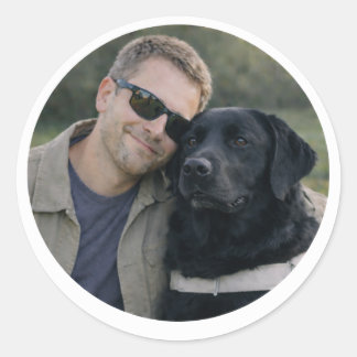 Black Labrador Guide Dog Partnership – Classic Round Sticker