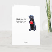 Black Labrador Happy Holidays Holiday Card | Zazzle