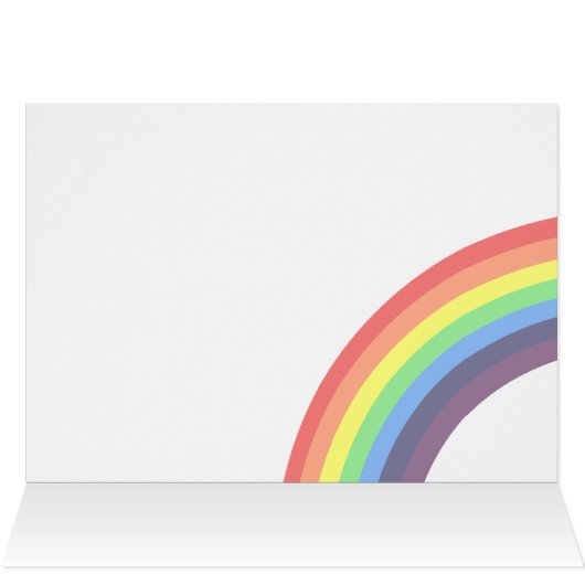 Black Labrador Hearts Rainbow Bridge Card (Inside Horizontal (Top))