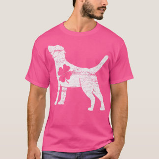 Black Labrador Irish Shamrock Saint Paddy's ST PAT T-Shirt