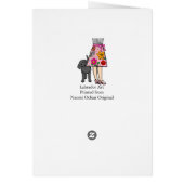 Black Labrador & Mom's Skirt Cartoon (Back)