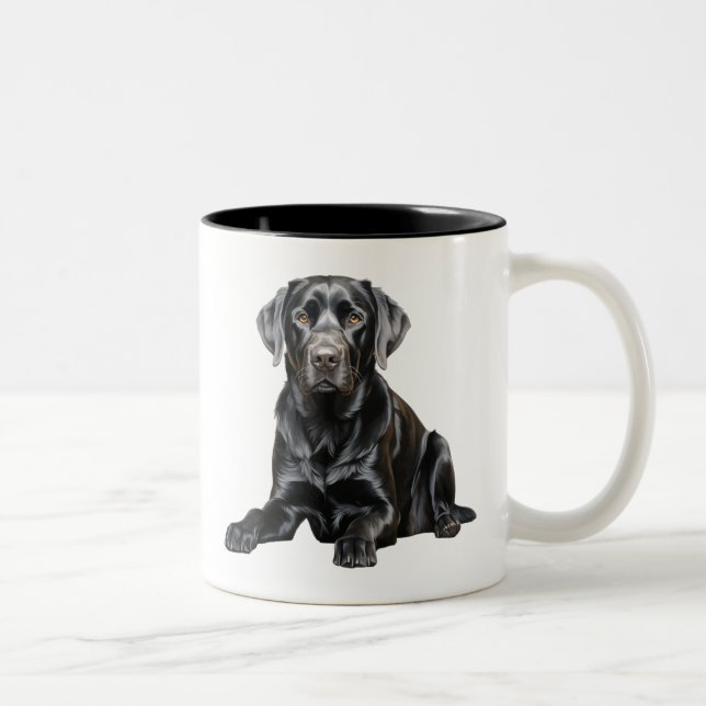 Black Labrador Mug (Right)