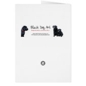 Black Labrador Pup Cards (Back)