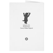 Black Labrador Puppy Hug Cartoon Floral (Back)