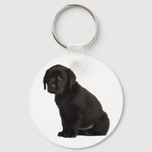 Black Labrador Puppy Keychain