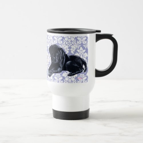 Black Labrador Puppy Travel Mug