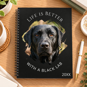 Black Labrador quote photo 2027 Planner