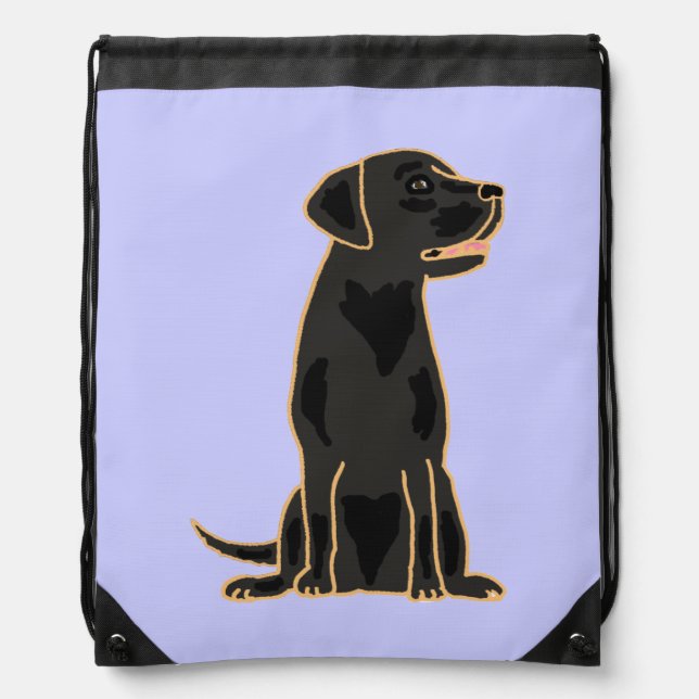 Black Labrador Retriever Art Backpack (Front)