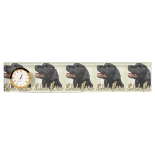 Black Labrador Retriever Art Gifts Name Plate