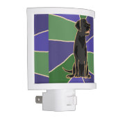 Black Labrador Retriever Art Night Light (Right)