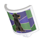 Black Labrador Retriever Art Night Light (Angled)