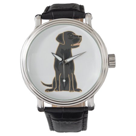 Black Labrador Retriever Art  Watch