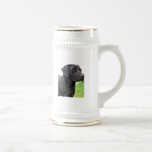 Black Labrador Retriever Beer Stein