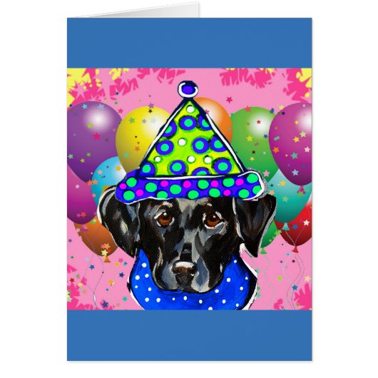 Black Labrador Retriever Cards (Front)