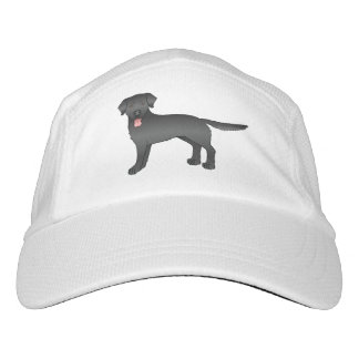 Black Labrador Retriever Cartoon Dog Drawing Hat